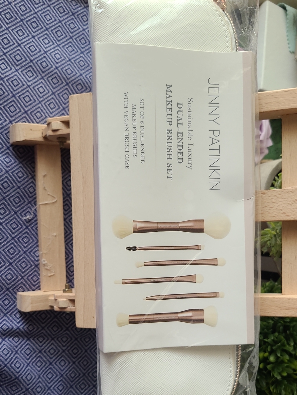 Jenny Patinkin Sustainable Luxury Dual-Ended Makeup Brush Set - Factory Sealed